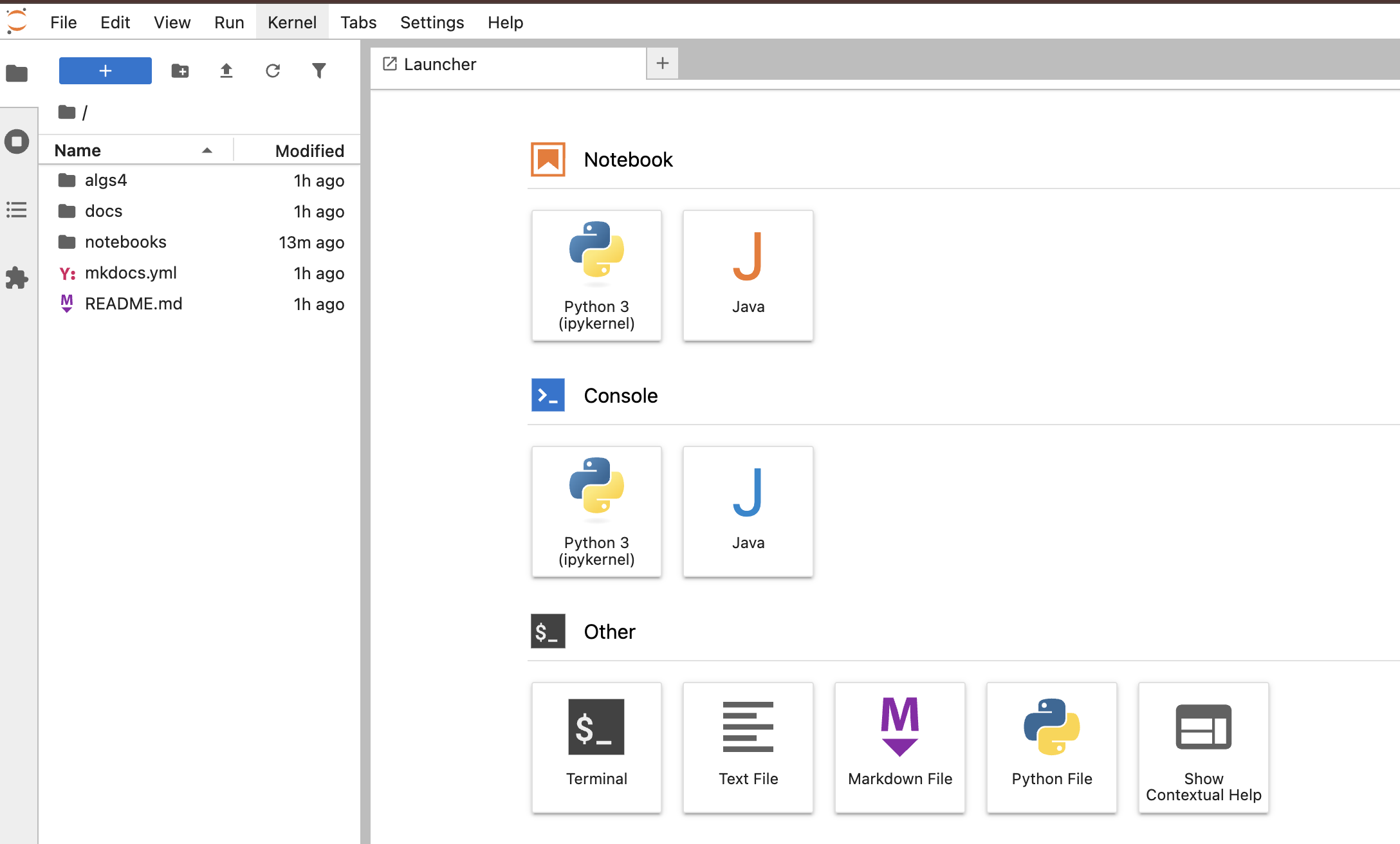 Jupyter Lab Start