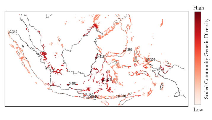 Predicting community genetic diversity structure across the landscape